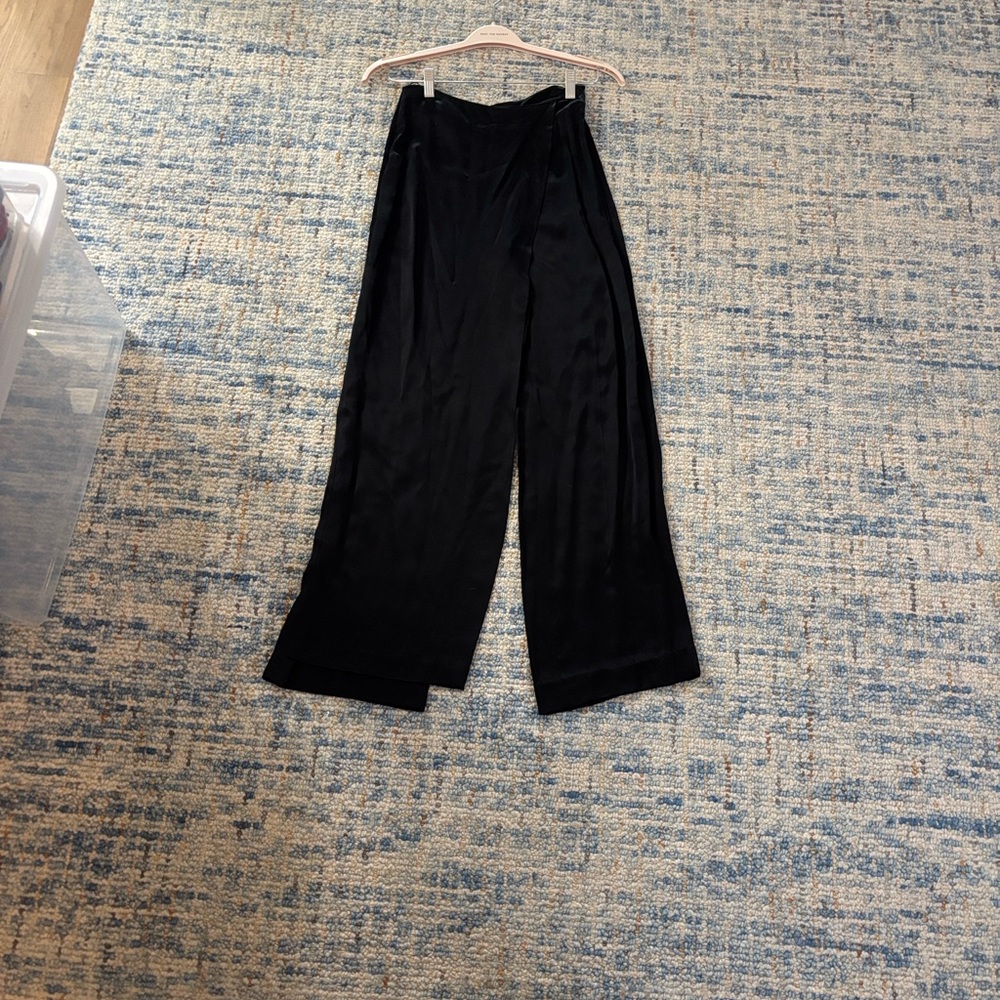 Zara Black Wide-Leg Women's Pants